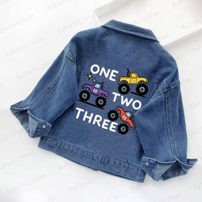 ONE TWO THREE Kleinkind mit LKW - Print - image 2
