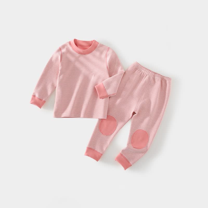 Baby Kleinkind - Pyjama Set mit Gestickt/gestreift, Spitze und Hose, 2-teilig - Rosa - 4-5J - image 5