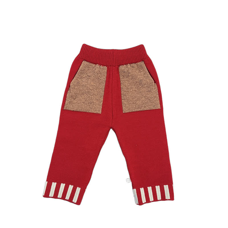 Baby Kleinkind - Strickjacke oder Hose in Colorblock-Optik - Hose - 4-5J - image 3