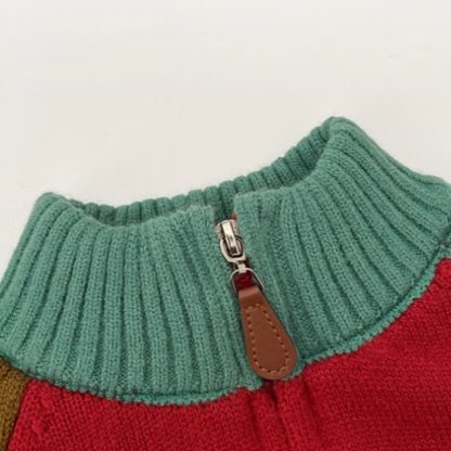 Baby Kleinkind - Strickjacke oder Hose in Colorblock-Optik - image 5