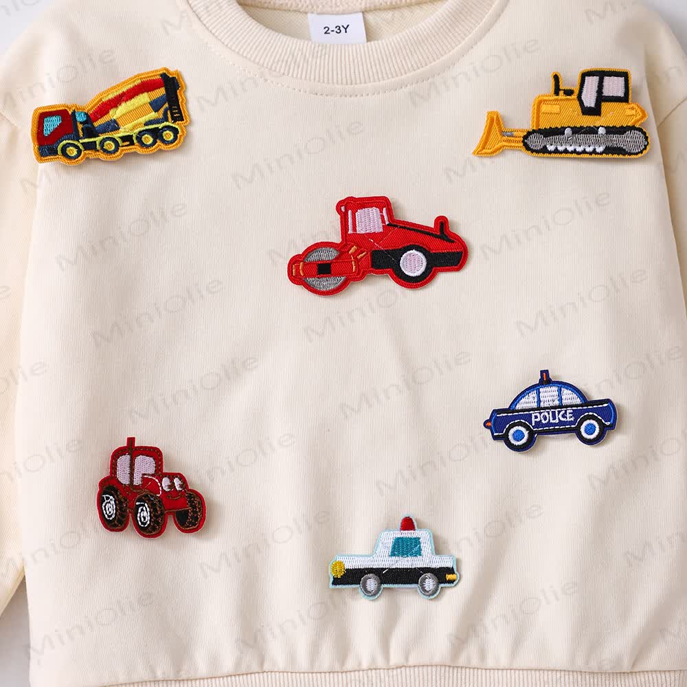 Kinder Sweatshirt mit austauschbaren Aufnähern zum Selbermachen - image 8