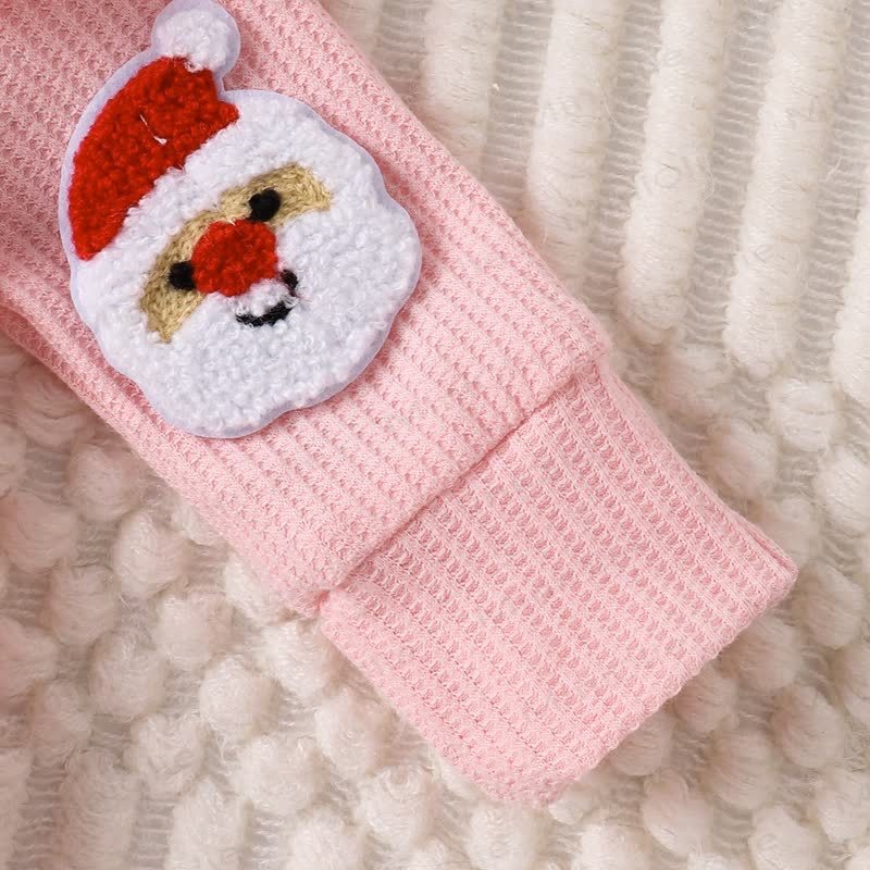 Baby Weihnachten -Applikation- Strampler mit Schleife - image 12