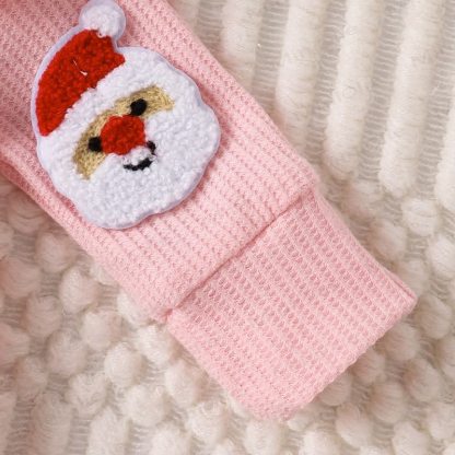 Baby Weihnachten -Applikation- Strampler mit Schleife - image 12