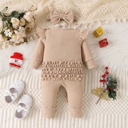 Baby Weihnachten -Applikation- Strampler mit Schleife - image 6