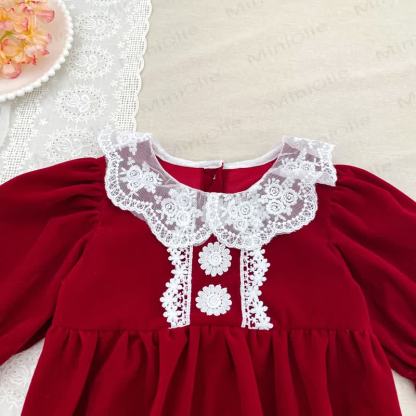 Kleid und Bodysuit für Baby mit Lace - image 7