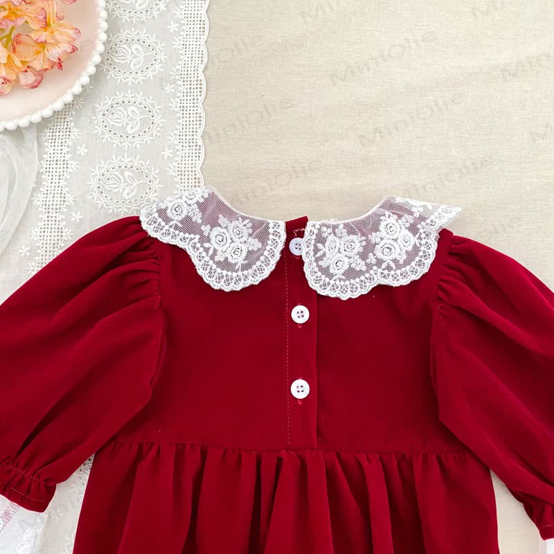 Kleid und Bodysuit für Baby mit Lace - image 8