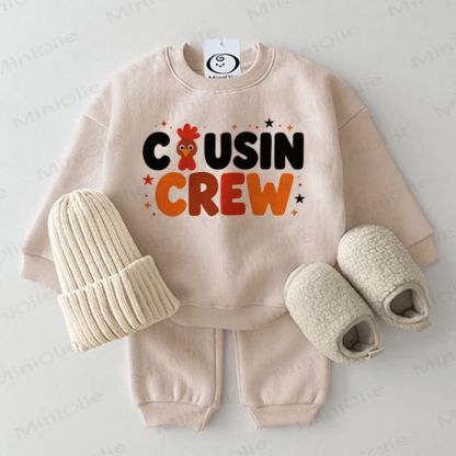 COUSIN CREW Baby Turky 2-teiliges Beige Set - Beige - 2-3J - image 1
