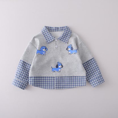 Baby Kleinkind - Set mit kariertem Sweatshirt und Hose im Lagenlook, 2-teilig - image 4