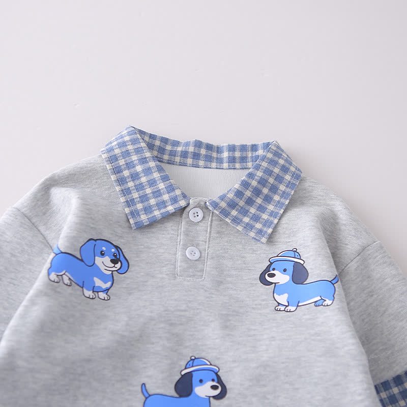 Baby Kleinkind - Set mit kariertem Sweatshirt und Hose im Lagenlook, 2-teilig - image 5