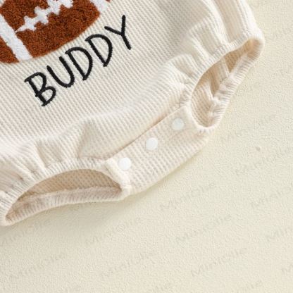 DADDY'S FOOTBALL BUDDY Baby Raglan- Bodysuit mit Grafik - image 7