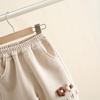 Vlies Jogginghose mit Blume für Kleinkind - image 8