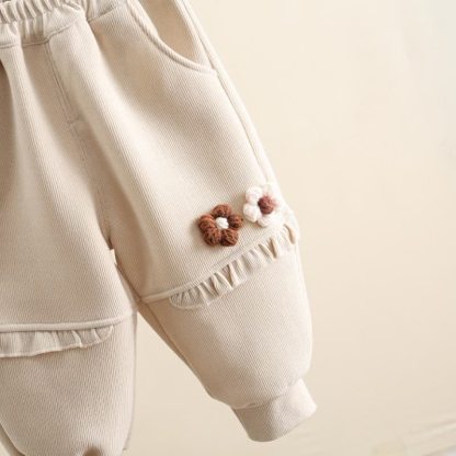 Vlies Jogginghose mit Blume für Kleinkind - image 9
