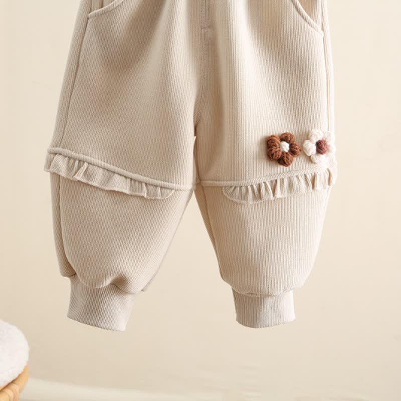 Vlies Jogginghose mit Blume für Kleinkind - image 10