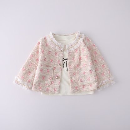 3-teiliges Set aus Tweed- Strickjacke und Denim für Baby und Babys (Mädchen) - image 6