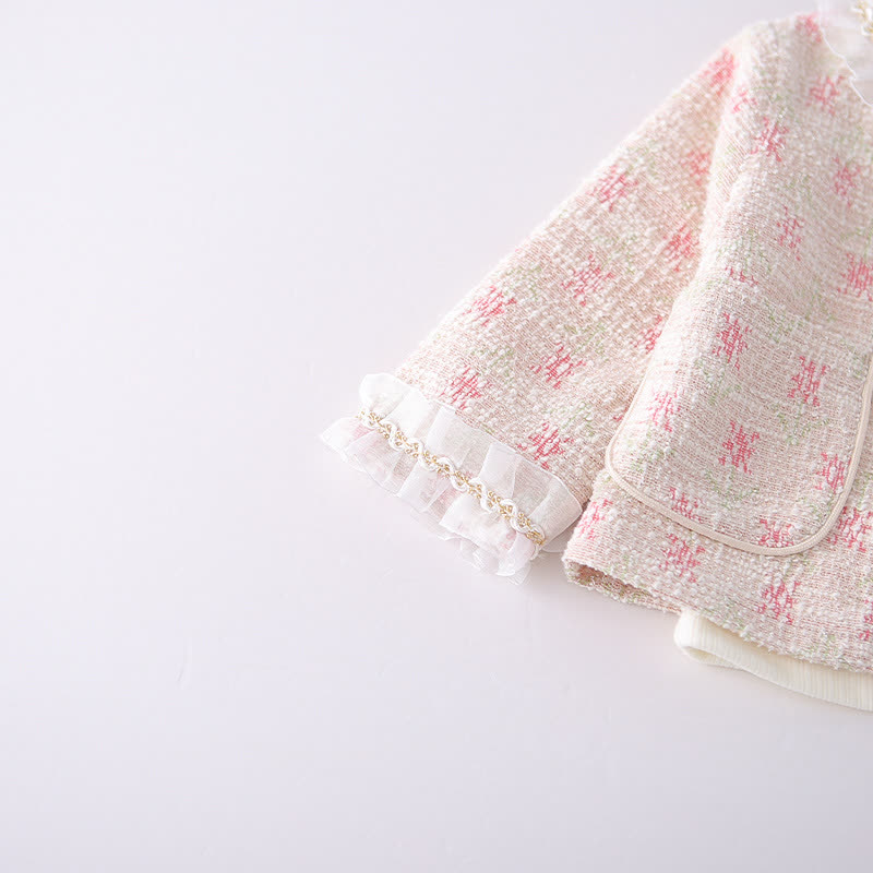 3-teiliges Set aus Tweed- Strickjacke und Denim für Baby und Babys (Mädchen) - image 10