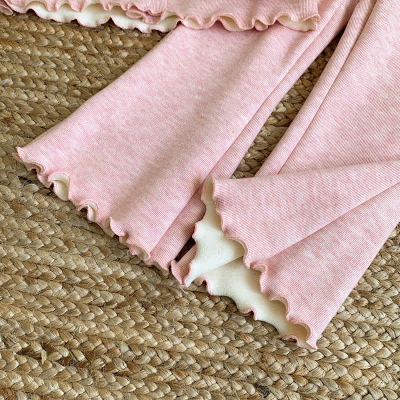 Zweiteiliges Set aus Strickjacke und Hose aus Vlies für Kleinkind - image 9
