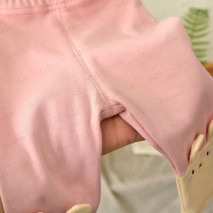 Gerippt Gamaschen mit Hase für Baby und Kleinkind - image 3