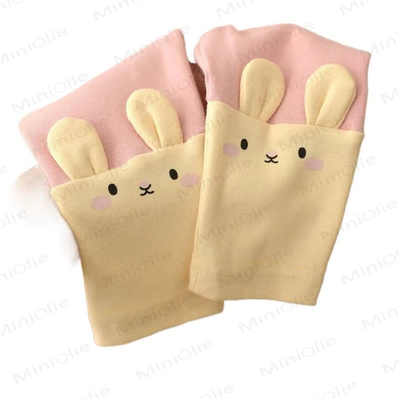 Gerippt Gamaschen mit Hase für Baby und Kleinkind - image 4