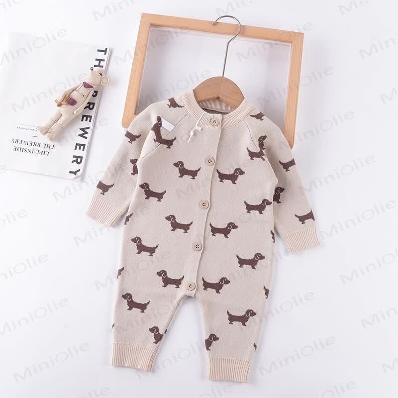 Baby Dackel-Strampler mit Strampler - Beige - 2-3J - image 4