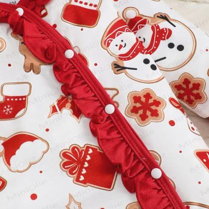 Baby Strampler mit Weihnachten , Strampler vorne und Stirnband - image 6
