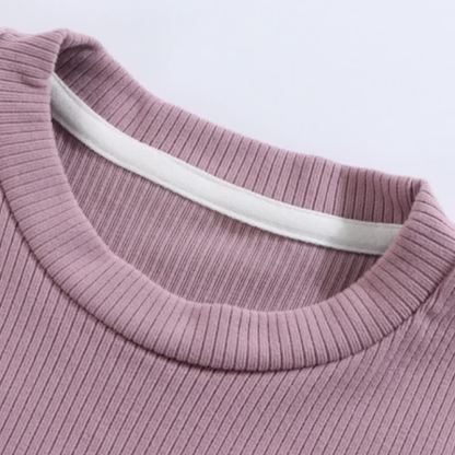 Langarm-T-Shirt mit Gerippt Schleife und Lace für Kleinkind - image 11