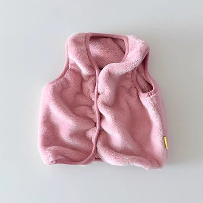 Baby Vlies mit Druckknöpfen vorne - Rosa - 18-24M - image 2