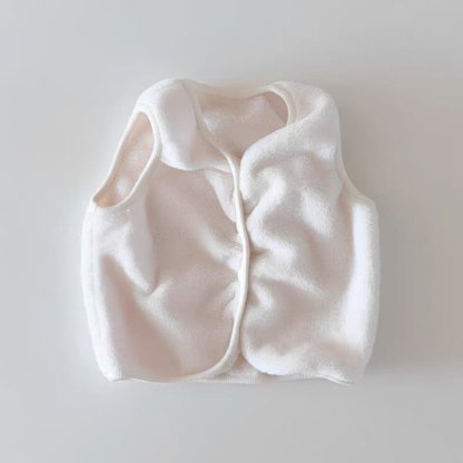 Baby Vlies mit Druckknöpfen vorne - Beige - 18-24M - image 5