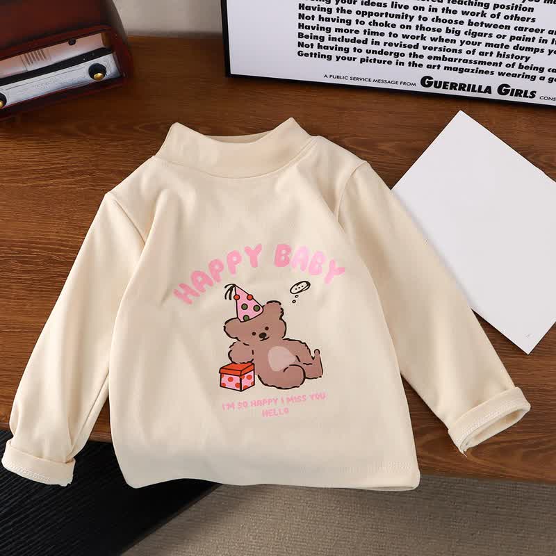 HAPPY BABY Kleinkind - Langarmshirt mit Bärenprint - Weiß - 8-9J - image 3