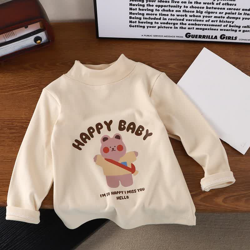 HAPPY BABY Kleinkind - Langarmshirt mit Bärenprint - Beige - 8-9J - image 2