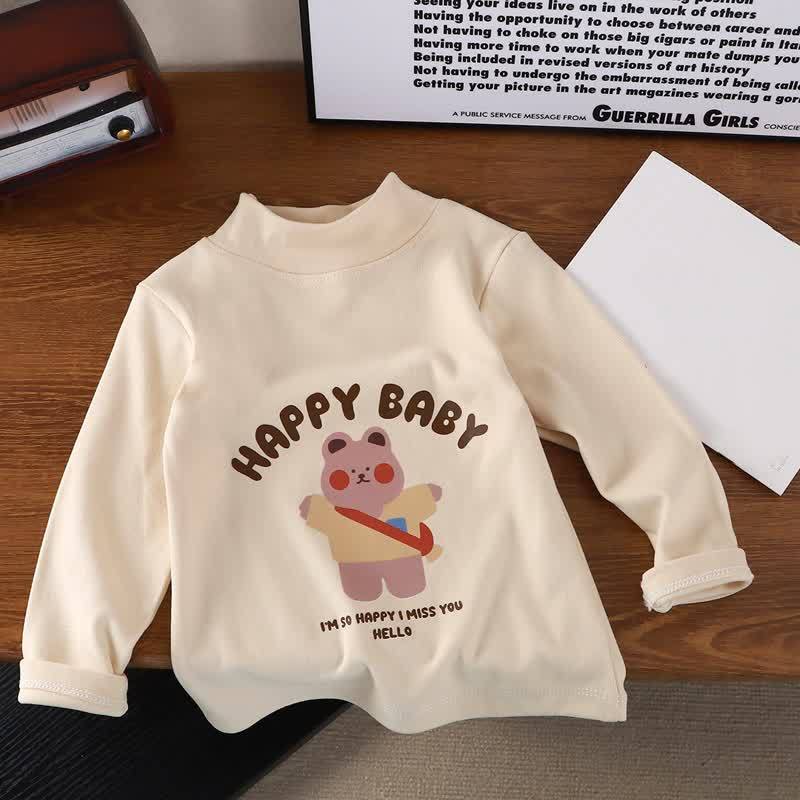 HAPPY BABY Kleinkind - Langarmshirt mit Bärenprint - Beige - 8-9J - image 2