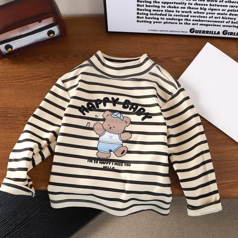 HAPPY BABY Kleinkind - Langarmshirt mit Bärenprint - Schwarz - 8-9J - image 7