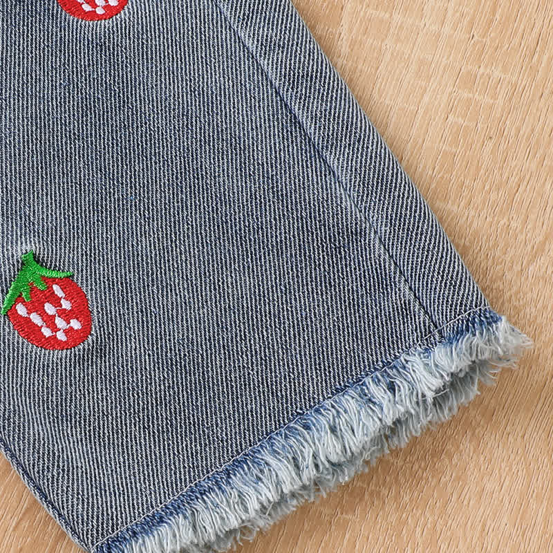 Dreiteiliges Set aus Bunt , Streifen Baby Stricken und Denim - image 7