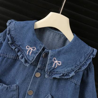 Jeansjacke mit Rüschenkragen, Katzen - Tasche für Baby und Kleinkind - image 3