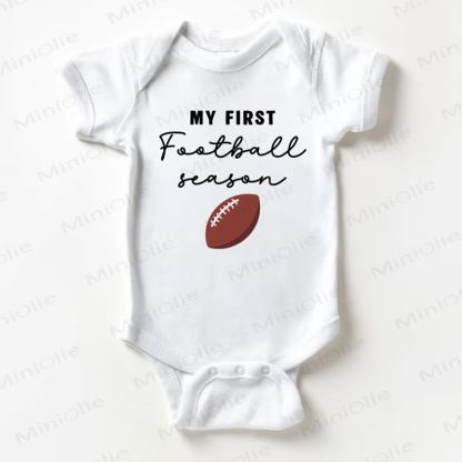 MY FIRST FOOTBALL SEASON Baby Bodysuit in Weiß - Weiß - 18-24M - image 1