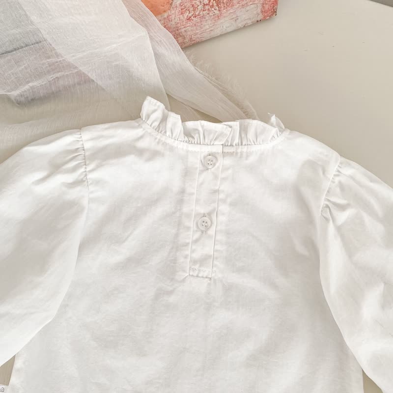 2-teiliges Set für Baby : Weißes Spitze und Gingham Kleid - image 13