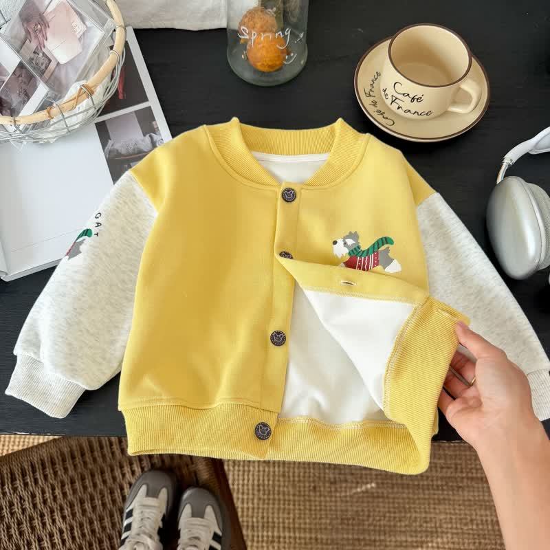PUPPY RUN Kleinkind Jacke mit Farbblock-Druckknöpfen vorne - image 9