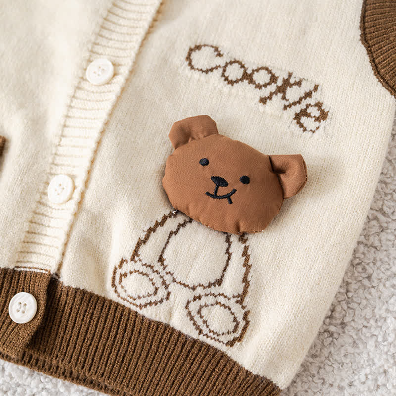 COOKIE Baby Kleinkind Bär Plaid Set -teiliges Stricken - image 10