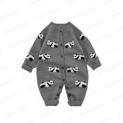 Baby Tier mit grauem Strampler - image 9