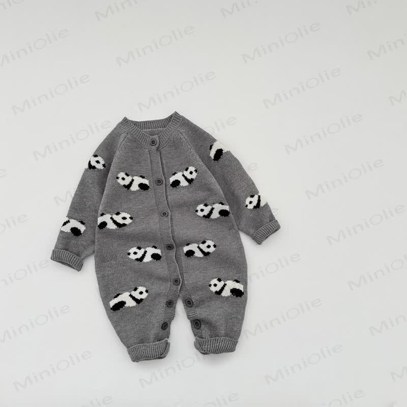 Baby Tier mit grauem Strampler - Panda - 2-3J - image 5