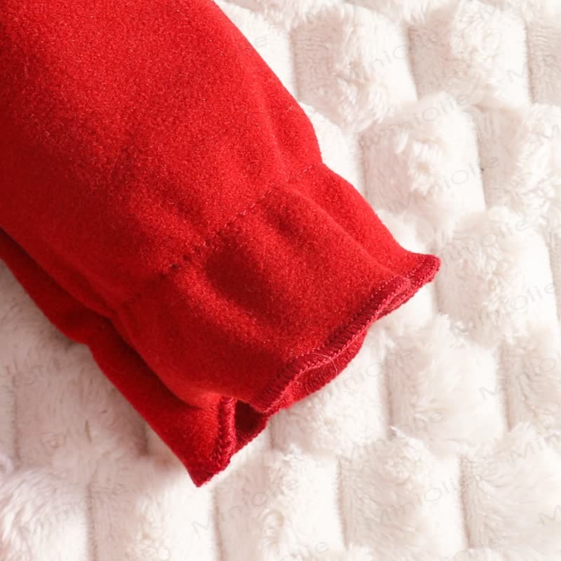 Roter Baby - Strampler mit Schleife , passend zum Stirnband - image 5