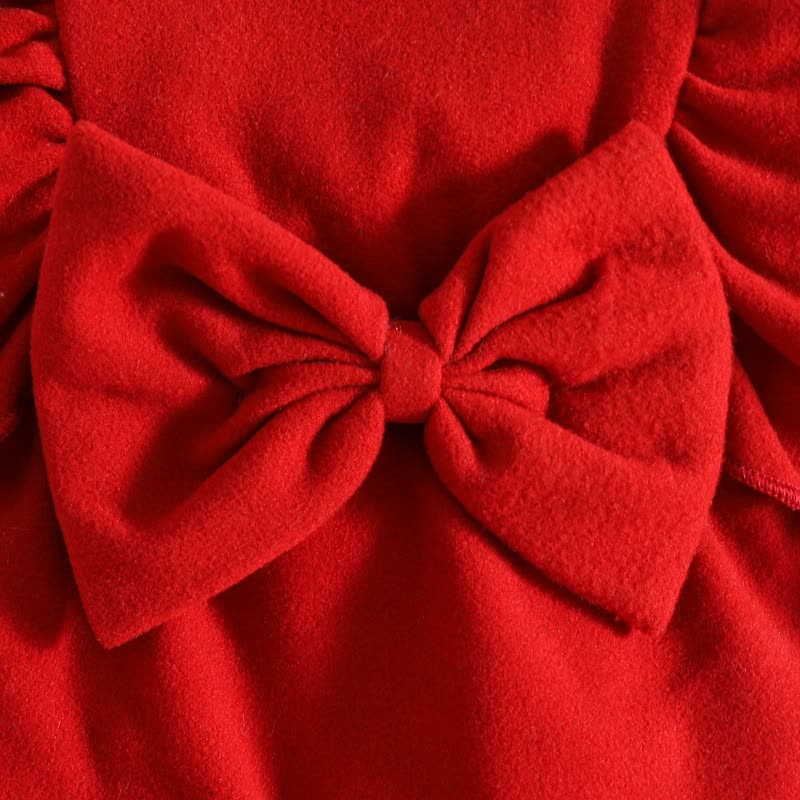Roter Baby - Strampler mit Schleife , passend zum Stirnband - image 6