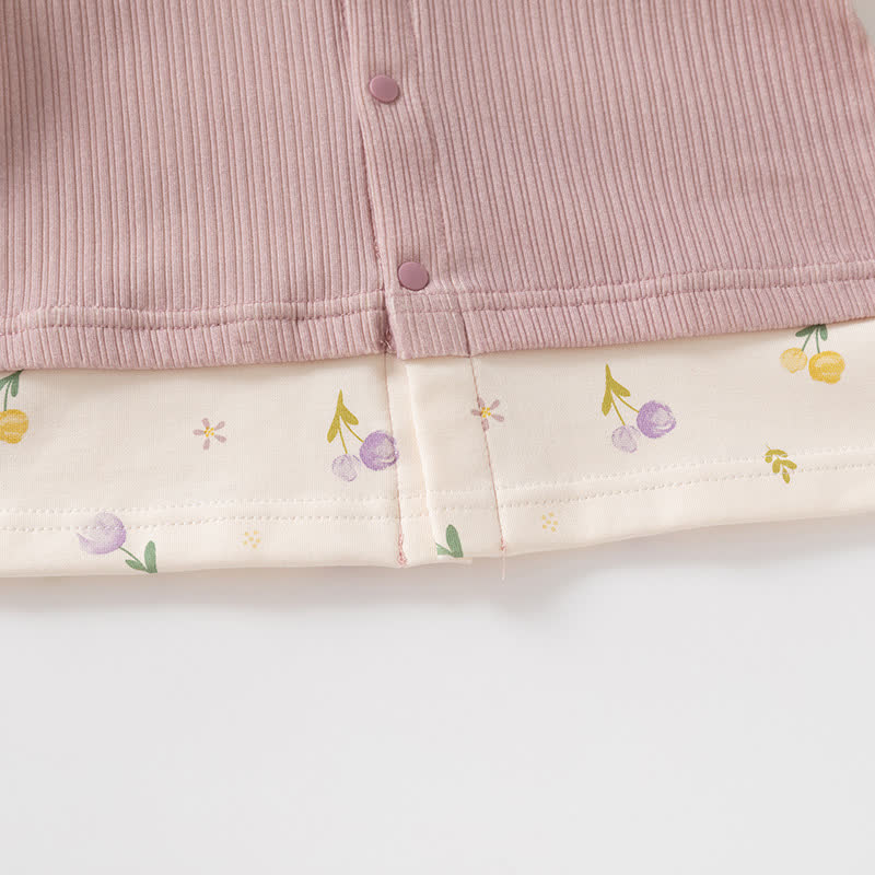 Zweiteiliges Set für Baby und Kleinkind , Rosa Blumen Spitze und Hose - image 5
