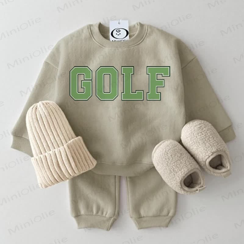 GOLF Baby Grau Grün Sweatshirt 2-teiliges Set - Grau Grün - 2-3J - image 1