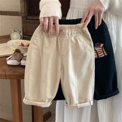 Hose mit Taschen für Kleinkinder ( Kleinkind ) mit Cartoon- Tier - Beige - 5-6.5T - image 2