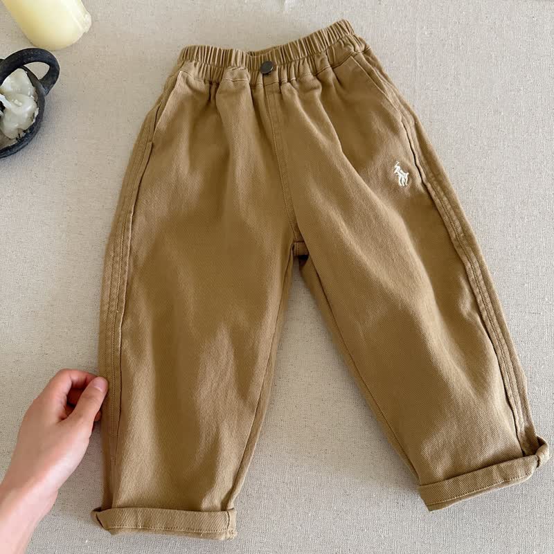 Hose mit Taschen für Kleinkinder ( Kleinkind ) mit Cartoon- Tier - Khaki - 6.5-8J - image 4
