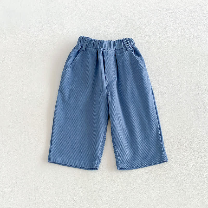 Hose für Baby und Kleinkind , Einfarbig , gerades Bein - Blau - 4-5J - image 3