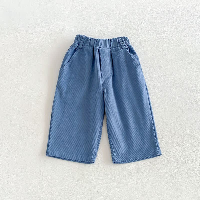Hose für Baby und Kleinkind , Einfarbig , gerades Bein - Blau - 4-5J - image 3