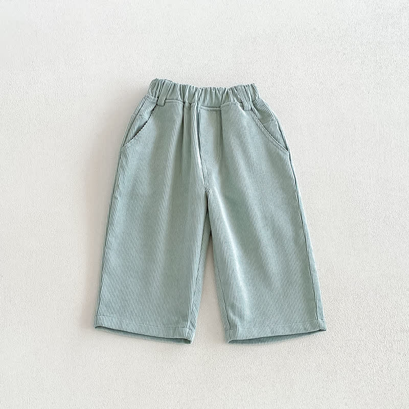 Hose für Baby und Kleinkind , Einfarbig , gerades Bein - Grün - 4-5J - image 4
