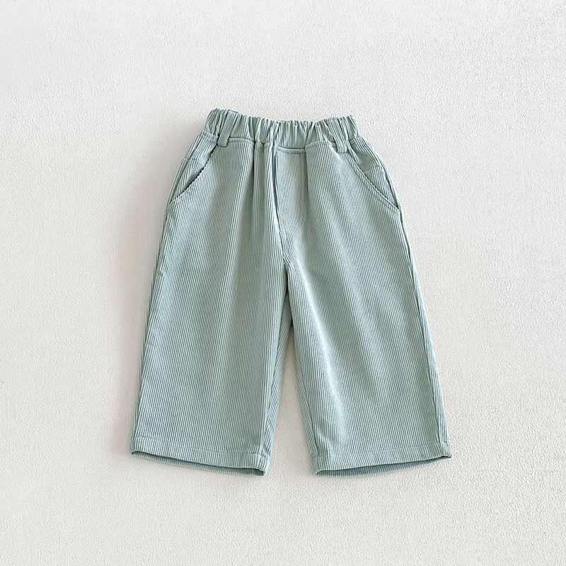 Hose für Baby und Kleinkind , Einfarbig , gerades Bein - Grün - 4-5J - image 4