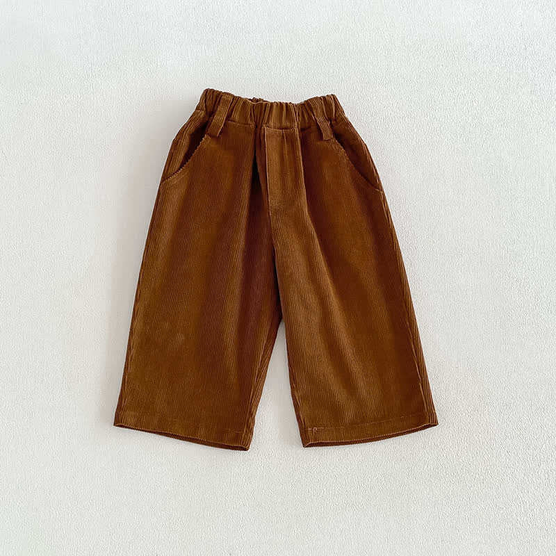 Hose für Baby und Kleinkind , Einfarbig , gerades Bein - Braun - 4-5J - image 5